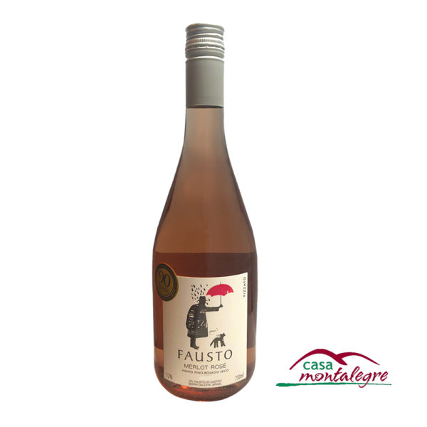 Vinho Fausto de Pizzato Merlot Rose Seco